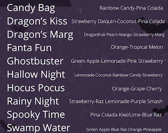 Spooky Themed Loaded Tea 15 Pack: Sugar Free,  Flavored Green Tea Mix)