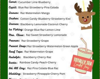 Reindeer Games Themed Loaded Tea Variety 17 Pack Zero Sugar