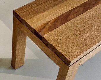 Floating Top Bench | Solid Oak