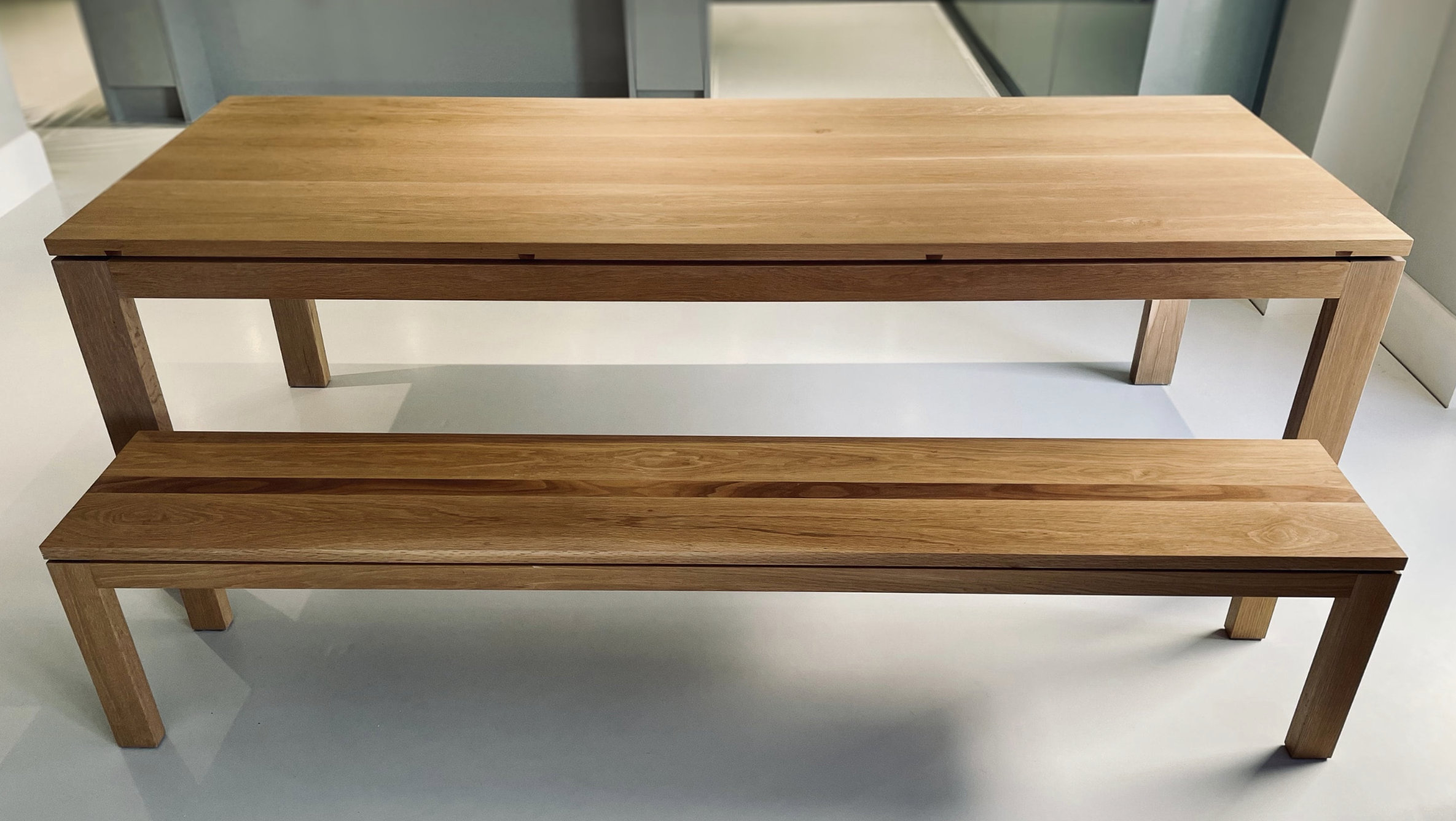 Floating Top Bench | Solid Oak - Etsy UK