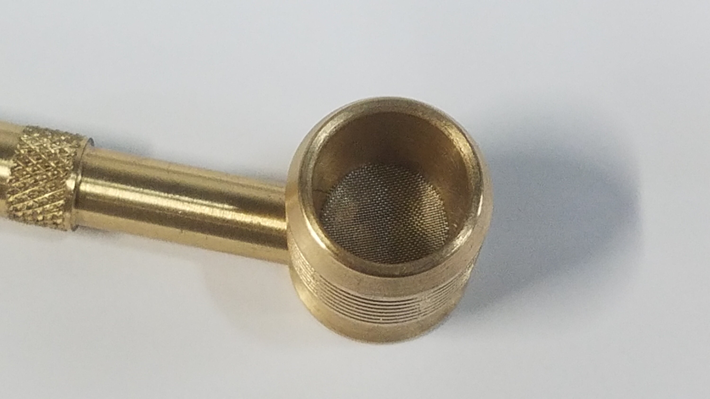 Two Solid Brass Tobacco Smoking Pipes – Made In USA – High Quality JEN Brand
