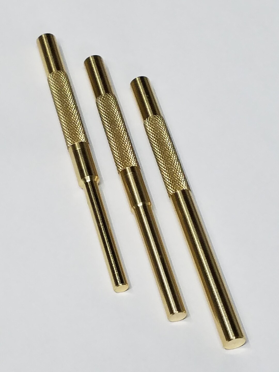 Solid Brass Drift Pin Punch Set of 3 MADE IN USA 1/4, 5/16, 3/8 X 51/4