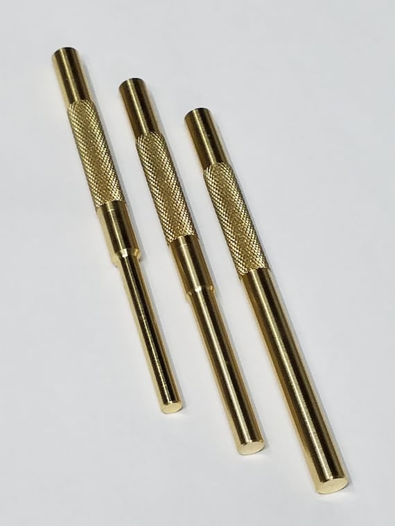 Solid Brass Drift Pin Punch Set of 3 MADE IN USA 1/4 Etsy