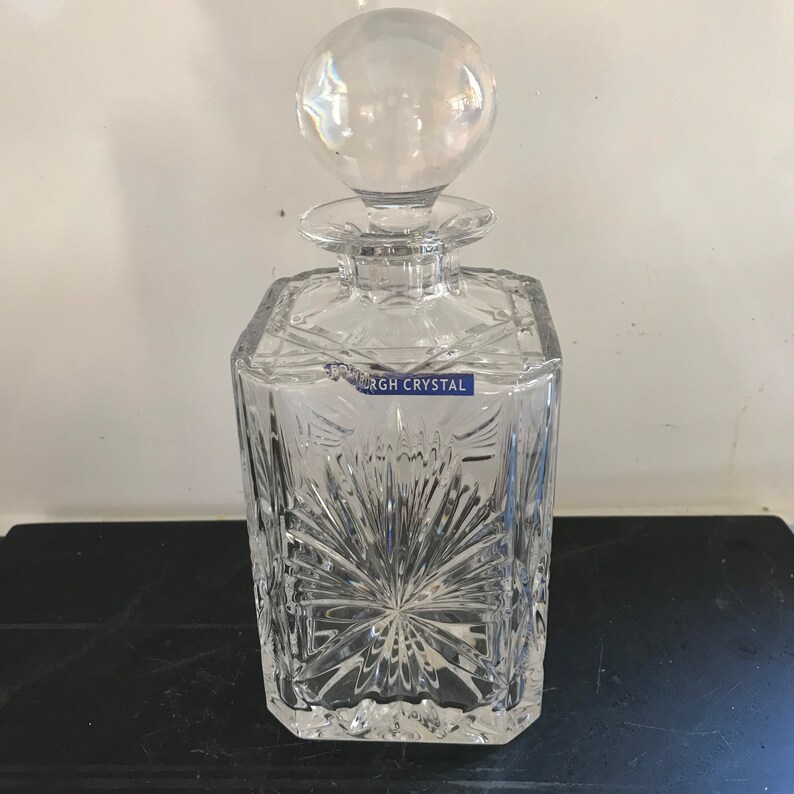Vintage Edinburgh Crystal Decanter Etsy