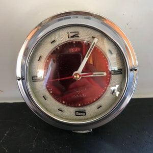 Vintage Bedside Alarm Clock mid century for repair or parts