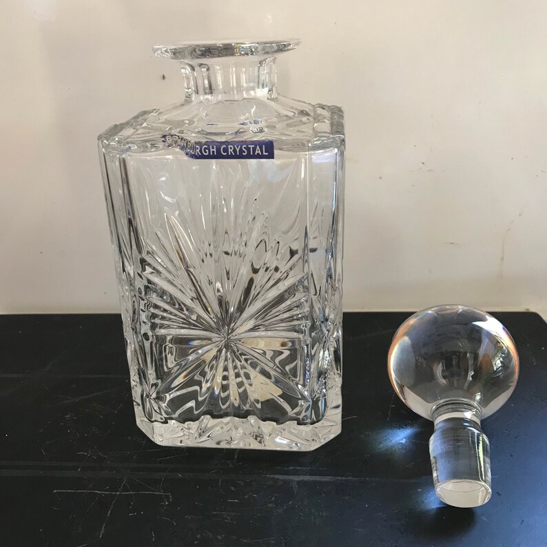 Vintage Edinburgh Crystal Decanter Etsy