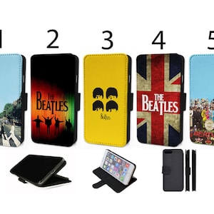 Wallet Phone Case for Samsung S9 S10 S20 S21 S22 S23 Plus Ultra Note - Flip Cover - Beatles Union Jack