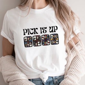 Camiseta Euchre, camisa engraçada Euchre, camisa Pick It Up, camiseta feminina Euchre