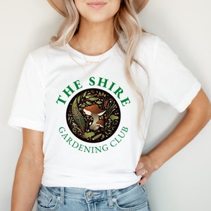 The Shire Gardening Club T-Shirt, Dwarves Elves Wizards Hobbits, Bookish Tee, Fantasy Shirt