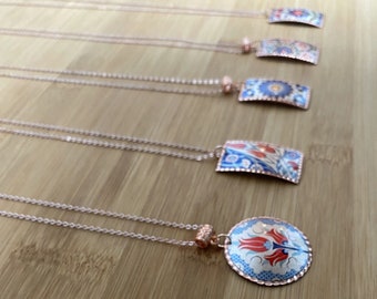 Copper Necklace, Copper Jewelry, Handmade Copper Pendant, Handcrafted Authentic Jewelry, Disc Necklace, Free Gift Box, Free Delivery