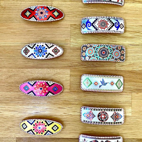 Barrette à cheveux en cuivre, Bijoux en cuivre, Barrette en cuivre, Barrette en cuivre faite main, Bijoux authentiques artisanaux, Boîte cadeau et livraison gratuites