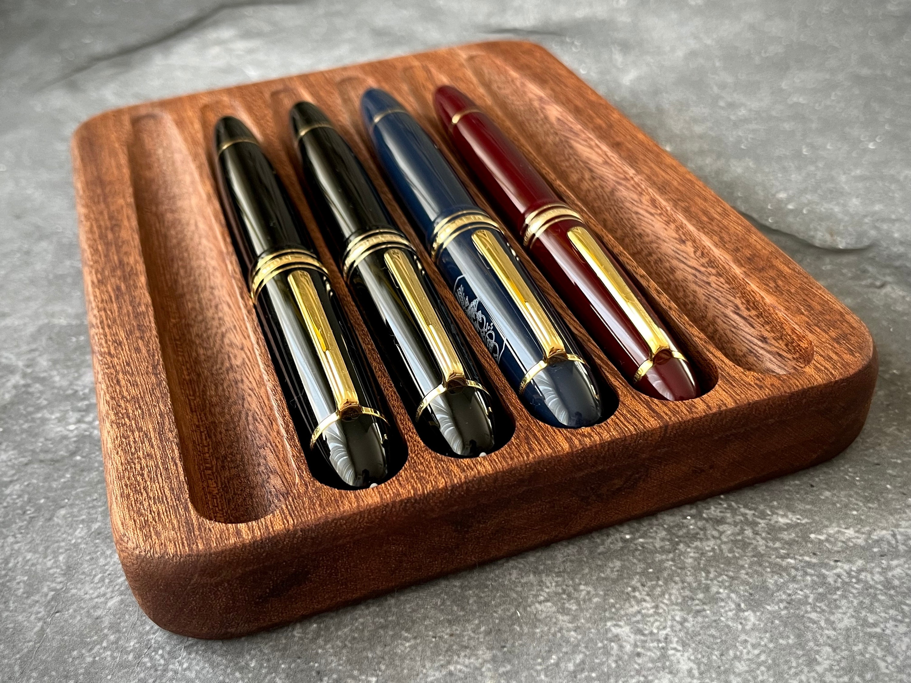 Wooden Pen Tray: Fountain Pen Rest - Etsy