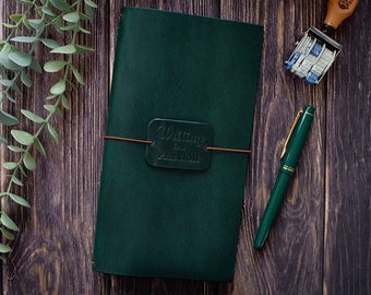 Traveler’s Notebook Cover, Journal Cover, Leather Notebook Cover, Bullet Journal, Midori Cover