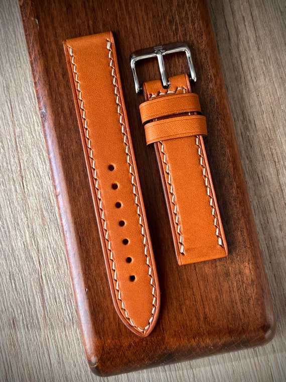 Luxury leather watch straps best sale