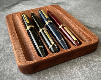 木製ペントレイ：万年筆置き - Etsy 日本