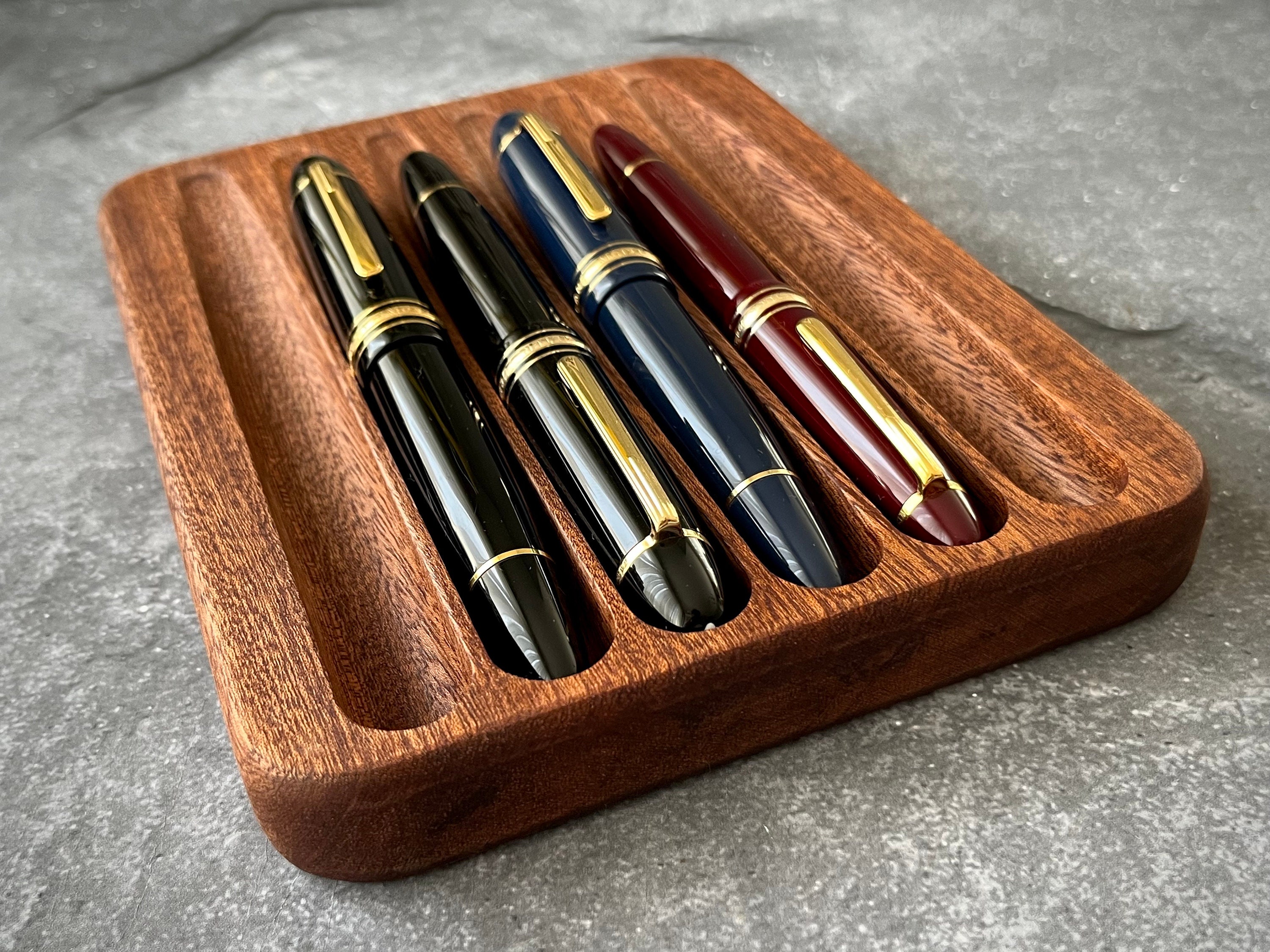 Wooden Pen Tray: Fountain Pen Rest - Etsy
