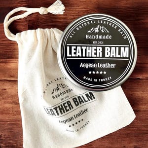 Aegean Leather Balm, All Naturall Leather Balm, Leather Conditioner, Natural Beeswax