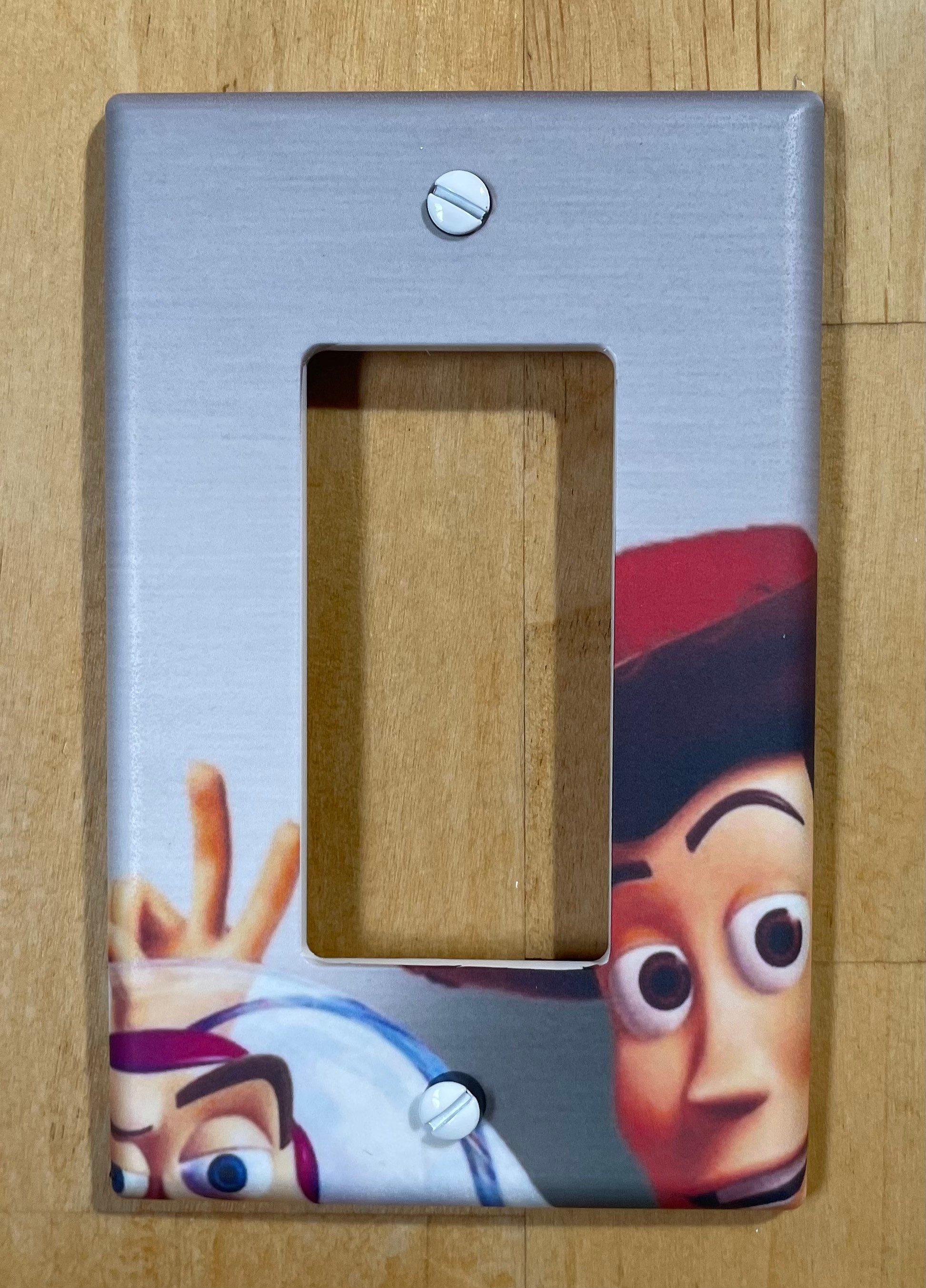Toy Story Light Switch Plate Cover // Woody Buzz Lightyear // Etsy