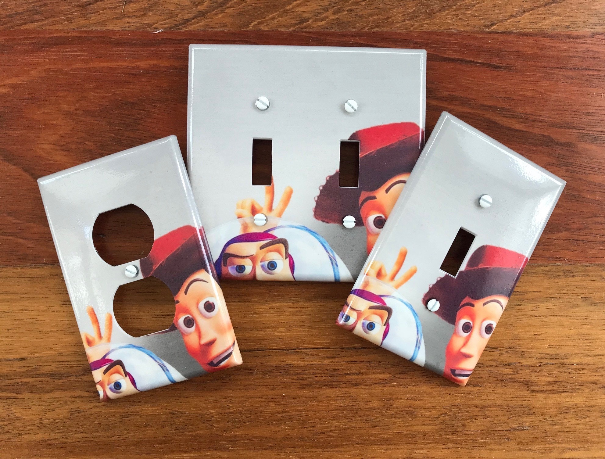 Toy Story Light Switch Plate Cover // Woody Buzz Lightyear // Etsy
