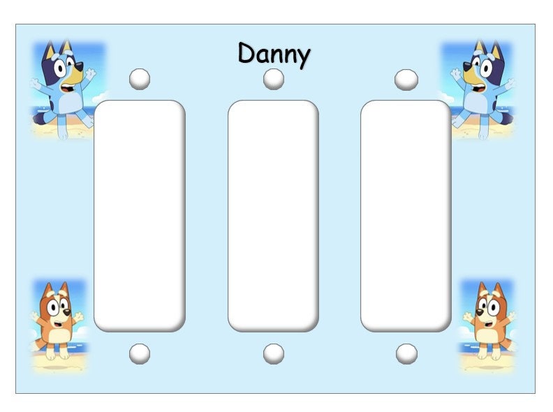 Bluey Light Switch Cover Plate 