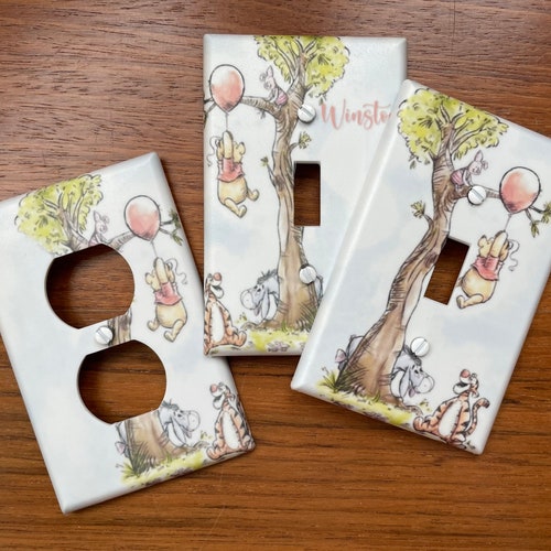 WINNIE THE POOH TIGGER EEYORE Cover SINGLE Light Switch Plate 