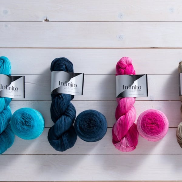Atelier Zitron INFINITO 100g/500 m pure virgin wool Merino extrafine mulesing-free knitting crocheting yarn wool choose colors NS 3 - 3.5 mm