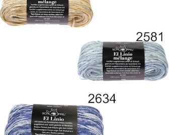 SCHOPPEL El Linio 50g/150 m linen needle size 3 - 4 mm knitting crochet soft shirt accessories scarf wool color choose summer yarn