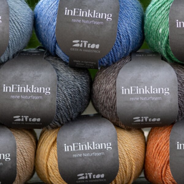 Atelier Zitron in Einklang 50g/106m Schurwolle Merino extrafine Ramie mulesingfrei weich Tücher Pullover Stricken Häkeln NS 4,0 - 4,5 mm