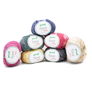 Gründl FJORD modello norvegese 100 g/125 m lana vergine merino poliacrilico morbido peluche cappelli maglioni giacche lavoro a maglia uncinetto filato per maglieria veloce