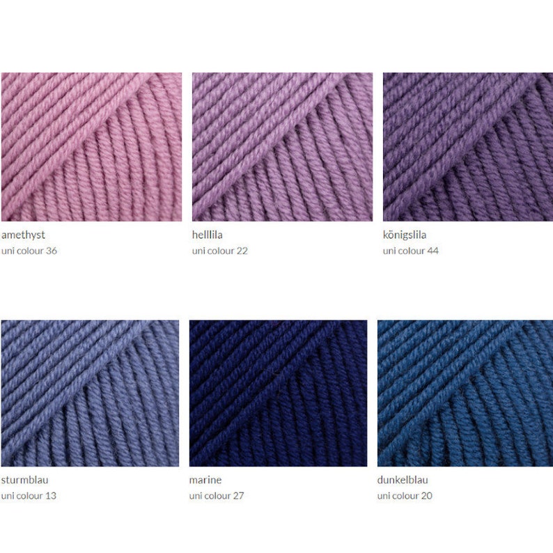 Drops MERINO EXTRA fine uni LL 50 g/105 m reine Schurwolle Farbe wählen Stricken Häkeln Tücher Pulli Tücher Schal mulesingfrei Bild 6