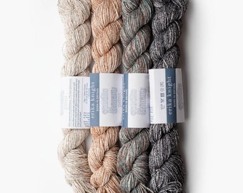 STUDIO LINEN PRINT Erika Knight 50g/120 m viscose linen noble sustainable knitting crochet shawls shirts sweaters dk strength