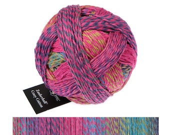 SCHOPPEL Zauberball Crazy Cotton 100g/210m reine Baumwolle NS 3 - 4 mm Farbverlaufsgarn Tücher Schals Pullover Accessoires stricken häkeln