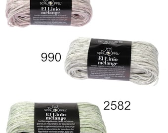 SCHOPPEL El Linio 50g/150 m linen needle size 3 - 4 mm knitting crochet soft shirt accessories scarf wool color choose summer yarn