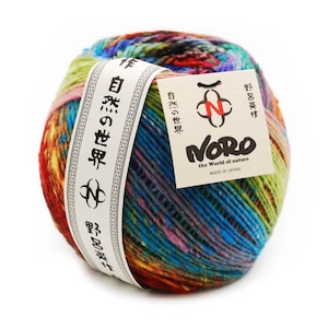 NORO ITO 200g / 400 m gomitolo di pura lana vergine dal Giappone, elegante, di alta qualità, sfumato, colorato, lavoro a maglia, uncinetto, fai da te
