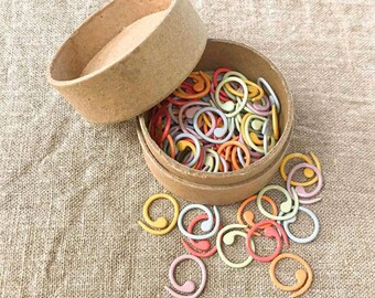 CocoKnits open round stitch markers colorful medium Colored Split Ring Stitch Marker Medium Accessories Knitting Gift