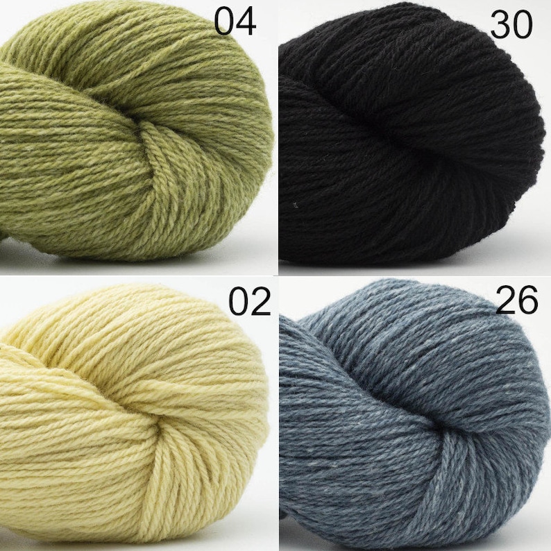 BC Yarn Bio Balance GOTS Virgin Wool Cotton LL 50 g/225 m mulesing-free Knitting Crochet Shawls Sweaters Scarves Choose Colour image 10