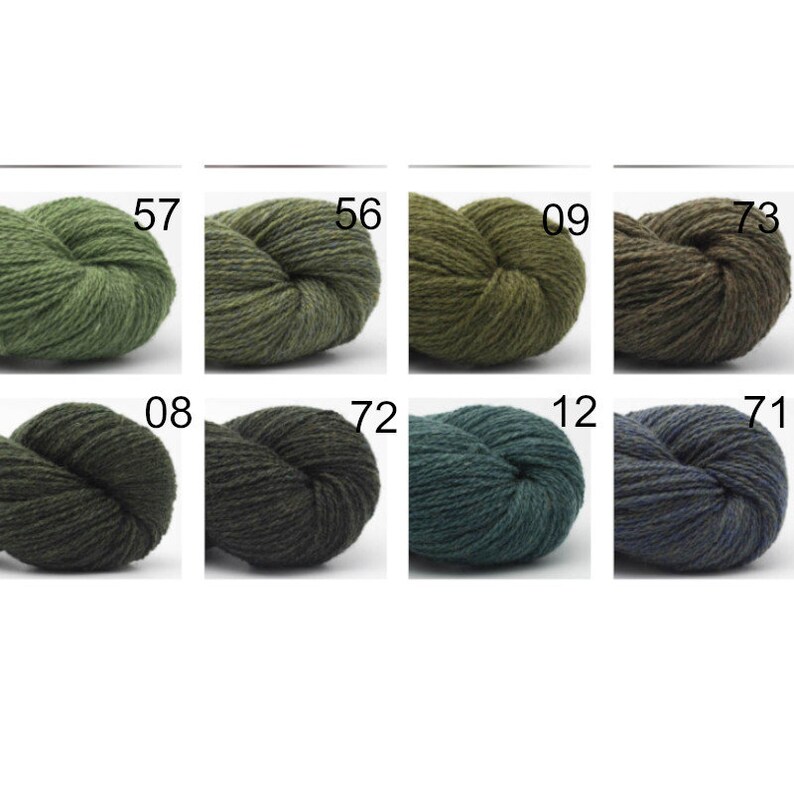 BC Garn BIO SHETLAND gots 280m/50g reine Schurwolle Stricken Häkeln Tücher Pulli Tücher Schal Farbe wählen mulesing-frei fairisle Bild 6