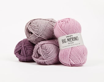 Drops BIG MERINO Pure virgin wool dk LL 50 g/75 m Choose color Knitting Crochet Shawls Sweater Shawls Scarf - mulesing-free