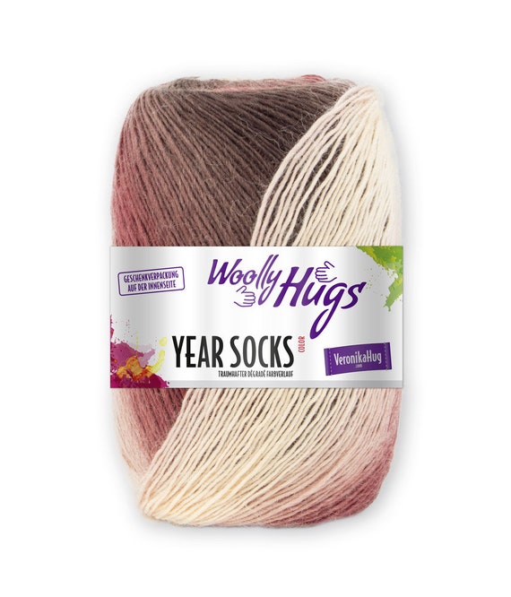 WOOLLY HUGS Year Socks 100 G Degrade Gradient Yarn Sock Wool Virgin Wool Knitting and Crocheting Socks Etsy Canada