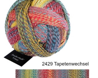 SCHOPPEL Zauberball Crazy Virgin Wool 100g/420 m Polyamide Biodégradable Fil Dégradé Chaussettes Châles Écharpes Pulls Tricot Crochet