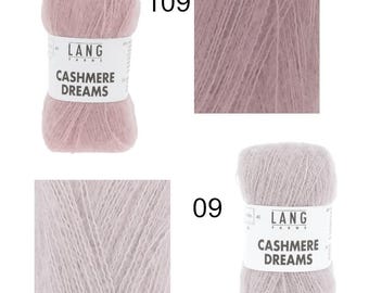 Lang Yarns CASHMERE DREAMS luxury yarn LL 25g/290 m cashmere silk soft elegant cuddly scarves shawls sweaters knitting sport 3.0 - 3.5 mm
