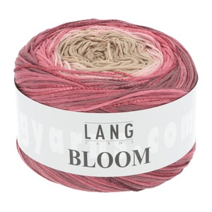 LANG YARNS Bloom light summer yarn cotton viscose linen 150g ball 450 m LL color choice elegant scarves sweaters knitting crochet
