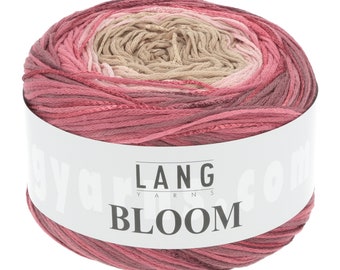 LANG YARNS Bloom light summer yarn cotton viscose linen 150g ball 450 m LL color choice elegant scarves sweaters knitting crochet