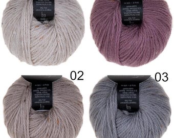 Atelier ZITRON Tasmanian Tweed 50g/106 m ball Merino extrafine virgin wool viscose soft cuddly wool yarn choose color knitting crochet