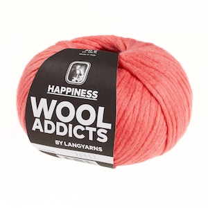 Lang Yarns HAPPINESS Wooladdicts 50g/135 m cotton polyamide scarf shawls sweater knitting crochet noble high quality soft grey purple blue