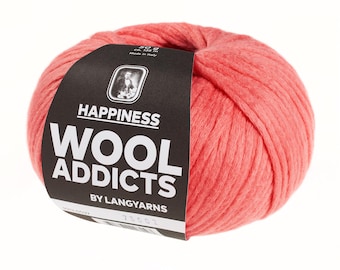 Lang Yarns HAPPINESS Wooladdicts 50g/135 m cotton polyamide scarf shawls sweater knitting crochet noble high quality soft grey purple blue