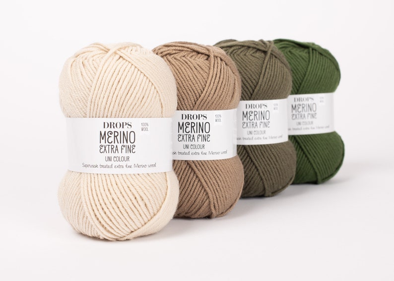 Drops MERINO EXTRA fine uni LL 50 g/105 m reine Schurwolle Farbe wählen Stricken Häkeln Tücher Pulli Tücher Schal mulesingfrei Bild 1