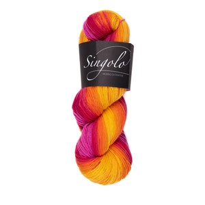 Atelier ZITRON Singolo 100 % Merino extrafine Farbverlaufsgarn Schurwolle Farbe wählen 100g/360m Strang Stricken Häkeln Tücher Bild 6