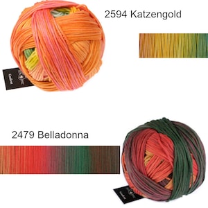 SCHOPPEL Gradient Schurwolle Merino Lauflänge 100g/260m  NS 3,5-4,5mm - Farbverlaufs Garn Stricken Häkeln weich hautsympathisch Schal Pulli