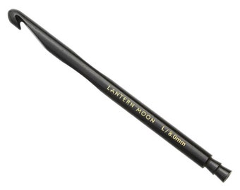 LANTERN MOON crochet hooks - selectable size - ebony noble high quality smooth crochet wool cotton Knit Pro